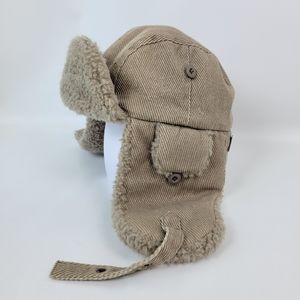 Nathaniel Cole Crowncap Warm Trapper Sherling Hat Boys Sz XL